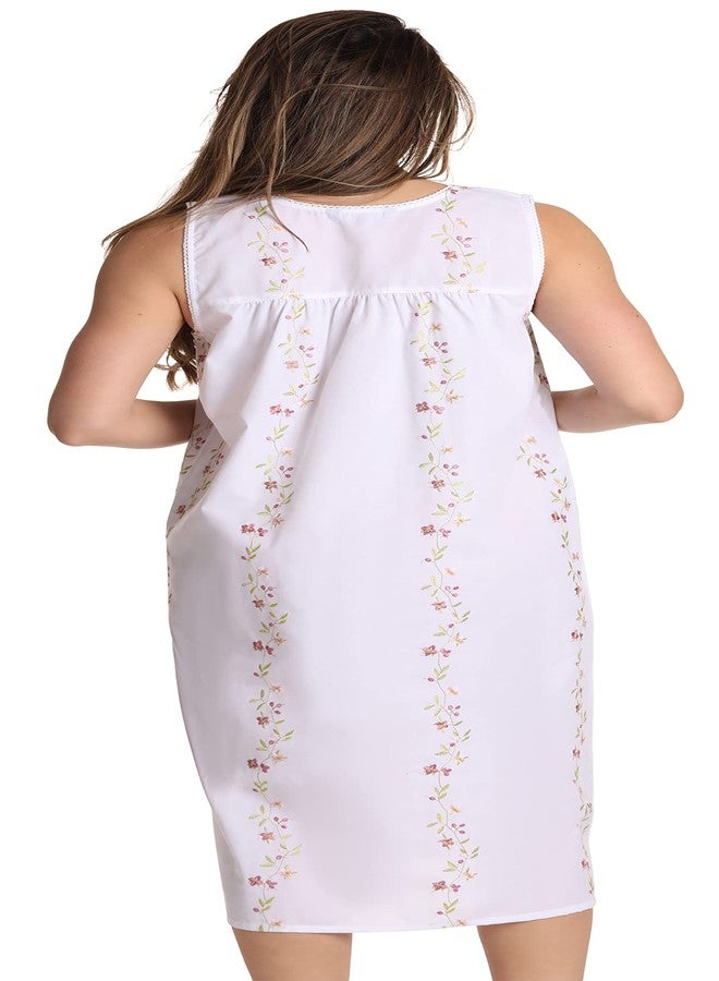 Dreamcrest فساتين دريمكريست بدون أكمام من قماش السيرسيكر 6510-WHT-S - Image 3